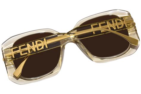 lunette fendi transparente|Fendi FE40065I 57E Sunglasses Women's Shiny Transparent .